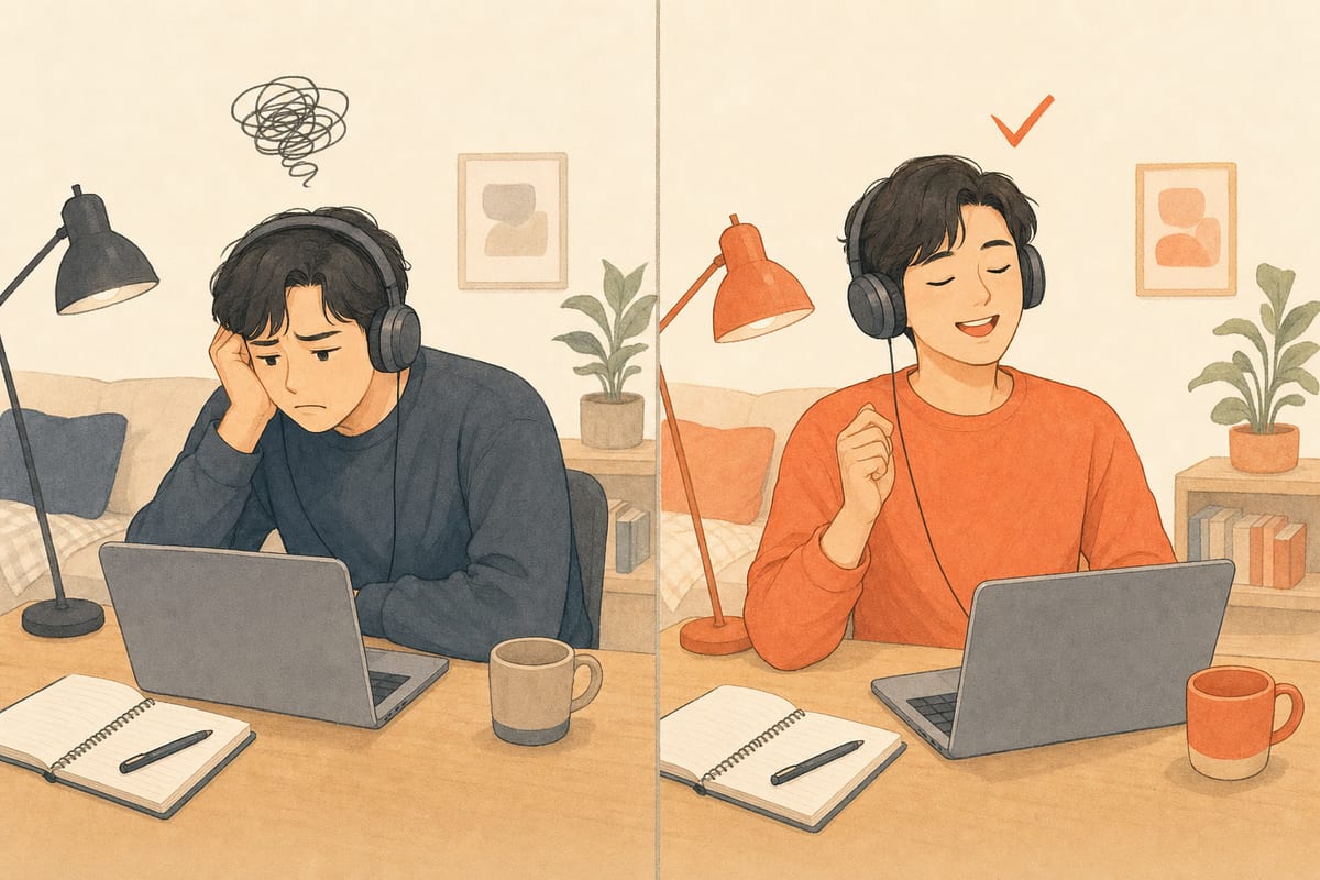 같은 방법이라도 쓰는 시점에 따라 훈련이 되기도 하고 헛돌기도 한다는 것을 보여주는 그림